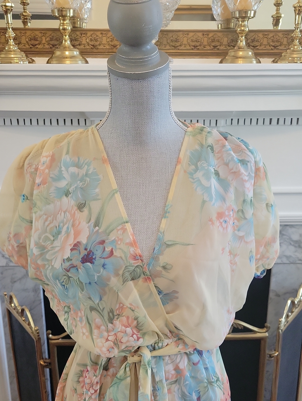 Vtg 70's Karen Tepper Dress - Picture 2 of 9